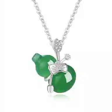 老凤祥 葫芦福韵 中式古典古韵精致唯美轻奢大气温柔高级感时尚经典设计 福禄双全聚宝本命年转运#好运天然 玉髓 项链 女款