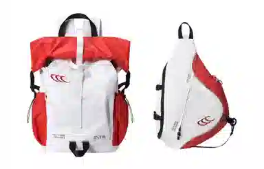 COEXISTENCE Bow Bag White Red