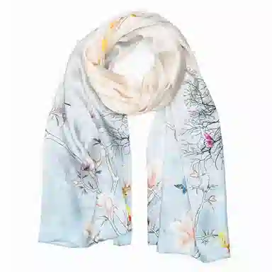 上海故事 真丝方巾 春望 桑蚕丝 丝巾 女款 礼盒装