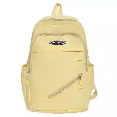 泰格奴 小清新休闲高颜值精美潮版韩版背包初高中生大学生上课百搭 尼龙 双肩包 男女同款情侣款 白色/黑色/黄色/蓝色