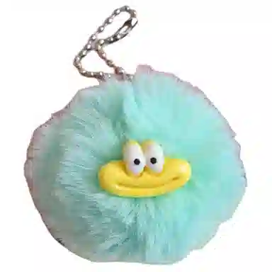 小猪班纳 可爱香肠嘴仿兔毛毛球挂饰趣味配饰书包挂饰#好运 毛绒 挂件 男女同款情侣款