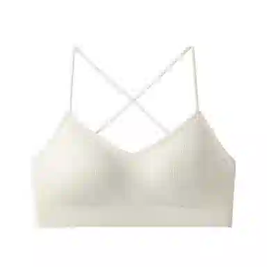 艾诗塔 背影杀美背内衣外穿透视装内搭细肩带交叉吊带小胸聚拢无钢圈性感文胸 女款