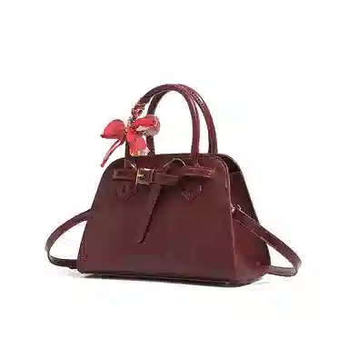 CLEVER& KETCH Quilted PU Shoulder Bag Red