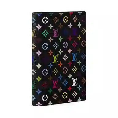Louis Vuitton x Takashi Murakami Passport Holder Black Multicolor
