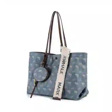 Fairwhale Vintage Print Tote Bag