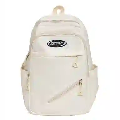 泰格奴 小清新休闲高颜值精美潮版韩版背包初高中生大学生上课百搭 尼龙 双肩包 男女同款情侣款 白色/黑色/黄色/蓝色