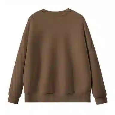 棉致 皇冠小狗狗简约柔软百搭通勤舒适弹力学院风多巴胺宽松落肩圆领长袖卫衣 女款