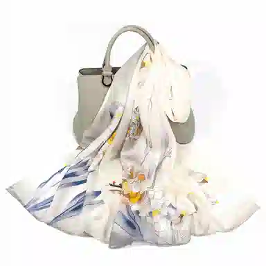 上海故事 真丝方巾 春望 桑蚕丝 丝巾 女款 礼盒装