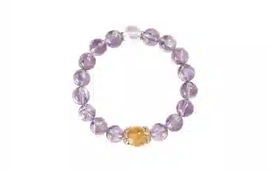 百利金 紫气东来 国潮新中式优雅气质精致日常通勤轻奢经典百搭小众设计转运珠手饰#好运 紫水晶 手串 女款