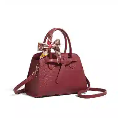 CLEVER& KETCH Quilted PU Shoulder Bag Red