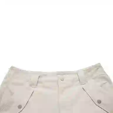 中国李宁 纯色中腰舒适百搭宽松休闲短裤 男款 云母灰