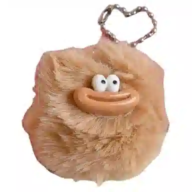 小猪班纳 可爱香肠嘴仿兔毛毛球挂饰趣味配饰书包挂饰#好运 毛绒 挂件 男女同款情侣款