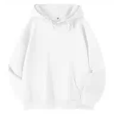 棉致 纯色简约设计感多巴胺学院风百搭休闲通勤落肩宽松柔软舒适套头连帽长袖卫衣 女款