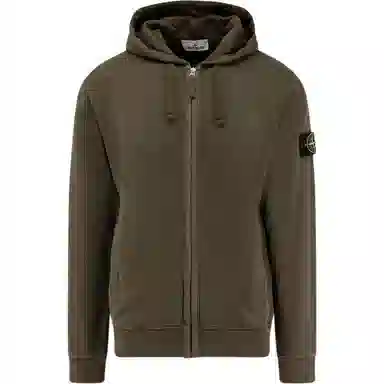Stone Island Detachable Logo Patch Hoodie Jacket