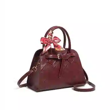 CLEVER& KETCH Quilted PU Shoulder Bag Red