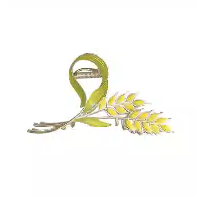 建禄 高级感麦穗简约小清新小众设计优雅气质通勤百搭 合金 发夹 女款