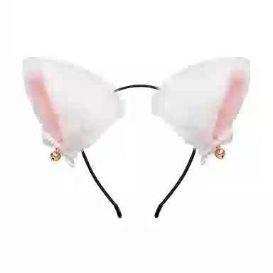 欧洛伊 可爱仿真猫耳铃铛发箍 洛丽塔头饰 聚会装饰头箍
