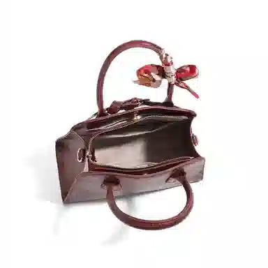 CLEVER& KETCH Quilted PU Shoulder Bag Red