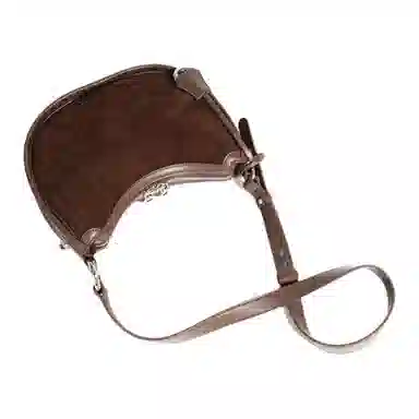 恒源祥 时尚高级感懒惰风复古通勤 牛皮 腋下包单肩包 女款 多色