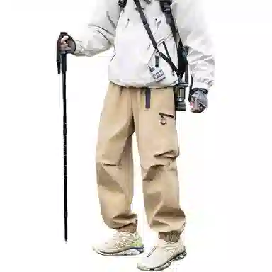 顶峰保罗 美式高街痞帅凉感舒适直筒长裤宽松小众百搭大口袋设计感潮流户外运动休闲裤 男女同款