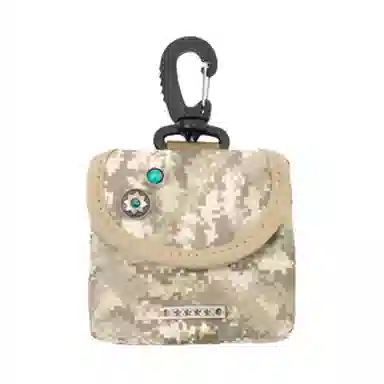 江南先生 美式复古 迷彩精致小巧便携时尚 魔术贴设计 耳机包零钱包 男女同款情侣款 多色