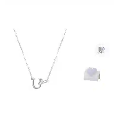 希遇 轻奢小众设计个性创意高 级感密语你的名字#好运 钛钢 项链 女款