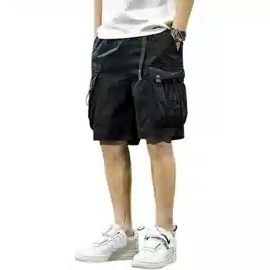 遨宇 美式山系户外机能潮牌高街痞帅森系风速干男夏季高级感薄款五分裤潮流户外运动休闲短裤 男款