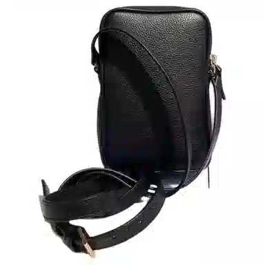 Versace Medusa Leather Crossbody Bag Black
