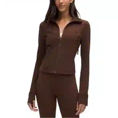 lululemon Hooded Zip Jacket Khaki