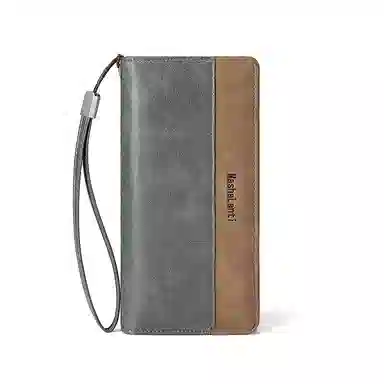 Mashalanti Business Casual Wallet Brown Gray