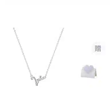 希遇 轻奢小众设计个性创意高 级感密语你的名字#好运 钛钢 项链 女款