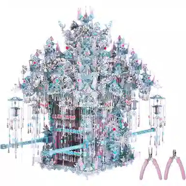 拼酷 粉黛·万工轿 拼装模型