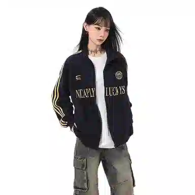 柏黛妃 条纹简约百搭长袖卫衣 女款