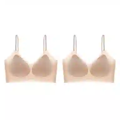 莫代尔 舒适透气吸汗柔软亲肤速干防震减震背心无束缚简约百搭无痕细肩带纯色内衣 女款