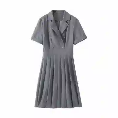 沐晓欣 简约休闲百搭时尚短袖连衣裙 女款