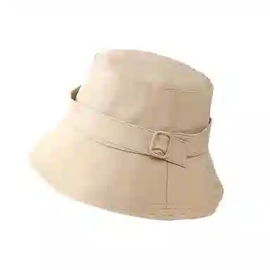 雅鹿优选 韩式户外出游徒步简约防晒遮阳大檐显脸小 聚酯纤维 渔夫帽 男女同款情侣款