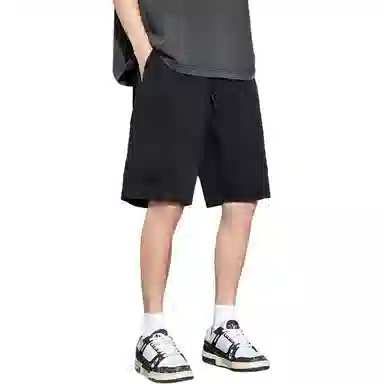 左岸 美式男士夏季薄款外穿潮牌男生冰丝休闲宽松五分中裤潮流时尚百搭透气简约气质舒适工装短裤 男款