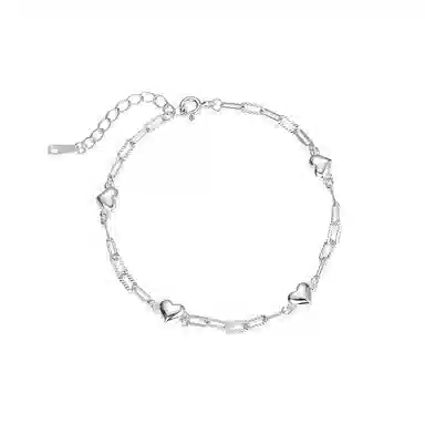Nian Nian Xi Silver Heart Bracelet