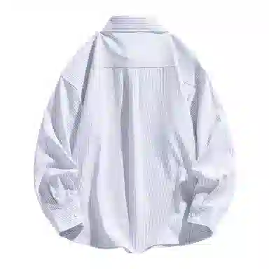 【dme】 美式复古学院风痞帅时尚宽松基础款纹理感休闲百搭长袖衬衫 男女同款