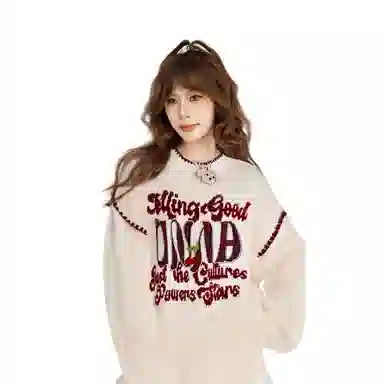 柏黛妃 美式套头简约百搭日常针织衫 女款