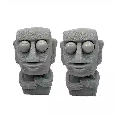 一点潮玩 搞笑爆眼岩石人 整蛊 解压石头人 捏捏乐