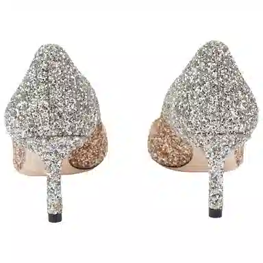 Jimmy Choo Rose Gold Stiletto Heels