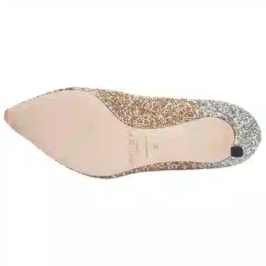 Jimmy Choo Rose Gold Stiletto Heels