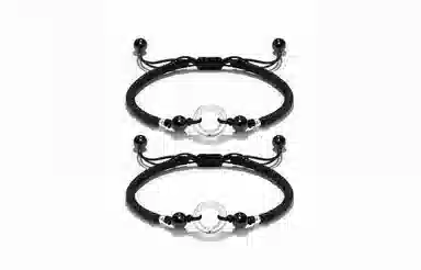 百利金 祥云平安扣 国潮复古新中式平安转运吉祥纳福小众设计精致轻奢经典百搭高级感可调节转运珠手饰#好运 玛瑙 手绳 男女同款情侣款