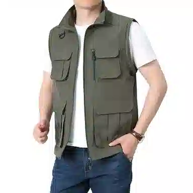 金盾 青中年坎肩无袖马甲 男款