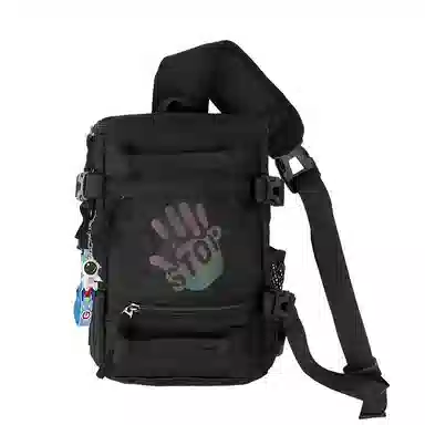 笛贝嘉 时尚轻便外出简约百搭 牛津布 胸包 男女同款情侣款 多色