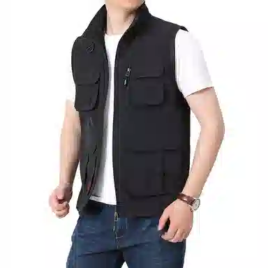 金盾 青中年坎肩无袖马甲 男款