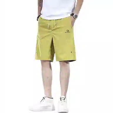 太子龍 外穿薄款沙滩速干潮牌运动裤百搭半截裤子五分休闲短裤 男款