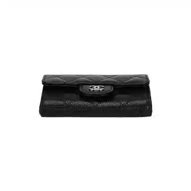 CHANEL Classic Flap Coin Purse Black