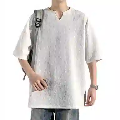 Dingfeng Paul Ice Silk V-Neck Tee